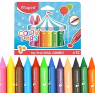 Kredki Colorpeps świecowe Jumbo 12 kolorów MAPED