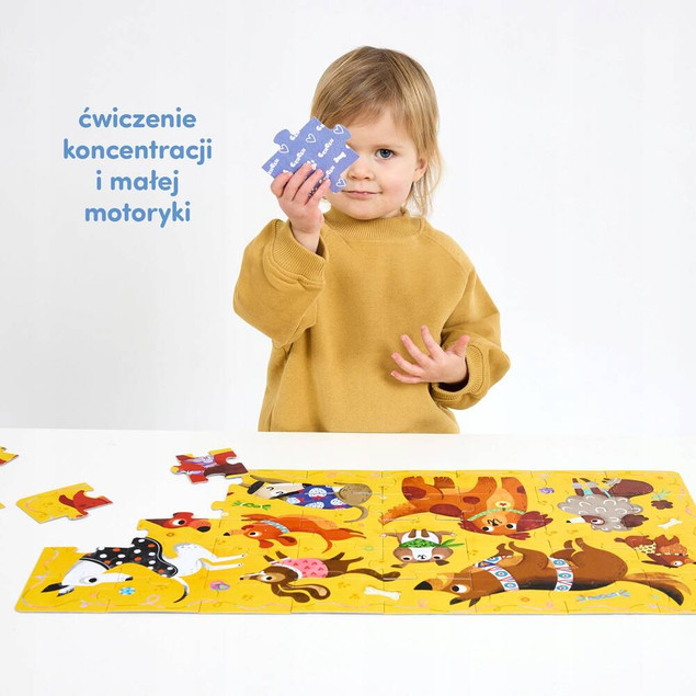 Puzzle Hau Pieski Dla Dzieci 40el. 3+ CzuCzu