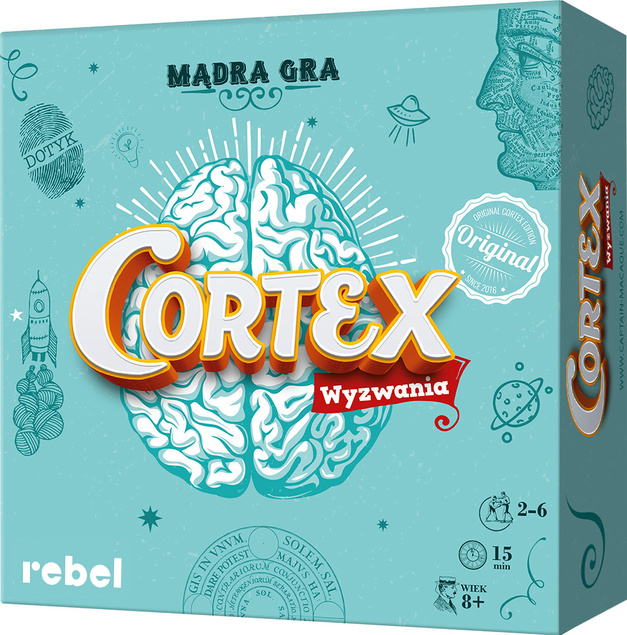 CORTEX Gra Planszowa Rozbudzająca Twoje Zmysły 2-6 Osób 8+ Rebel