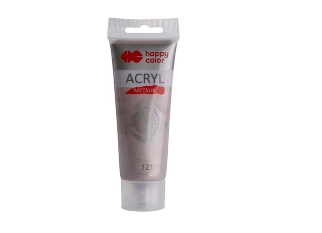 Farba akrylowa 75 ml różowe złoto metalik HAPPY