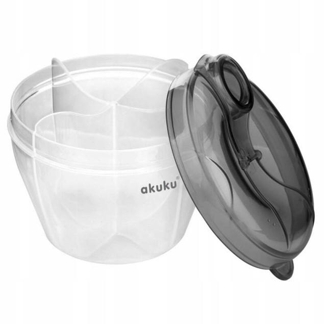 AKUKU POJEMNIK NA MLEKO W PROSZKU 4komory DOZOWNIK