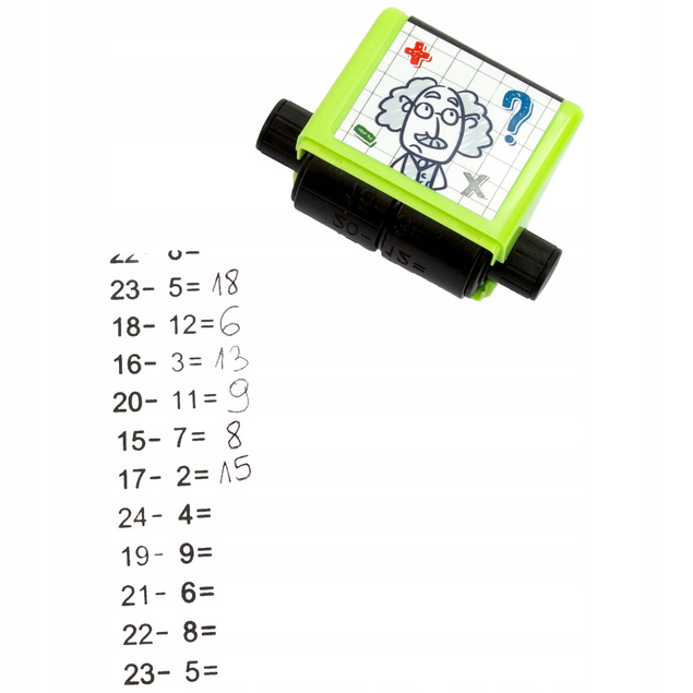 Drukarka Matematyczna Szkolna Nauka Liczenia Odejmowanie Zabawa Kidea