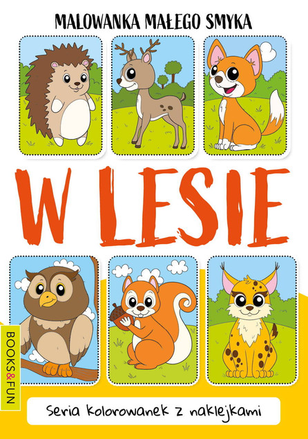 Malowanka małego smyka. W lesie