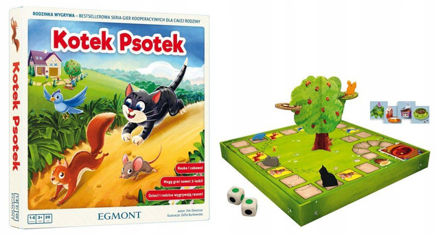 Egmont gra Planszowa Kotek Psotek Rodzinna 608887 