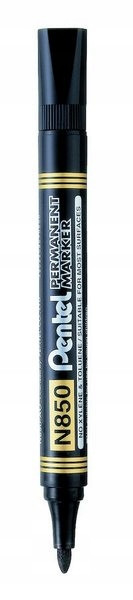Marker permanentny, okrągły, czarny N850 | Pentel