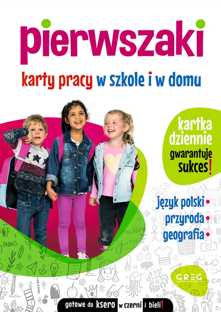 ZESTAW Pierwszaki Karty Pracy Klasa 1 Sylaby Angielski Matematyka 4w1 Greg