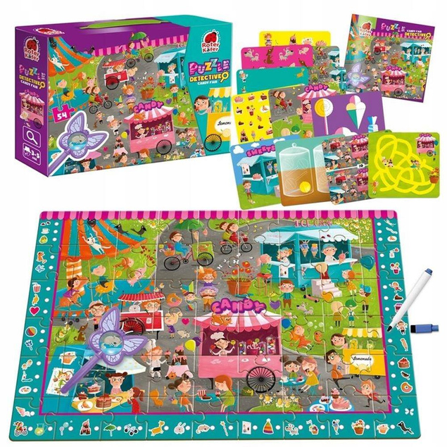 Puzzle Edukacyjne Candy Fair Tekturowe Cukierki Cukiernia 3+ Roter Kafer