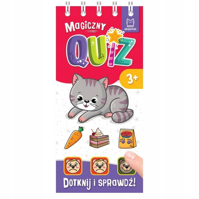 Magiczny quiz z kotkiem. Dotknij i sprawdź