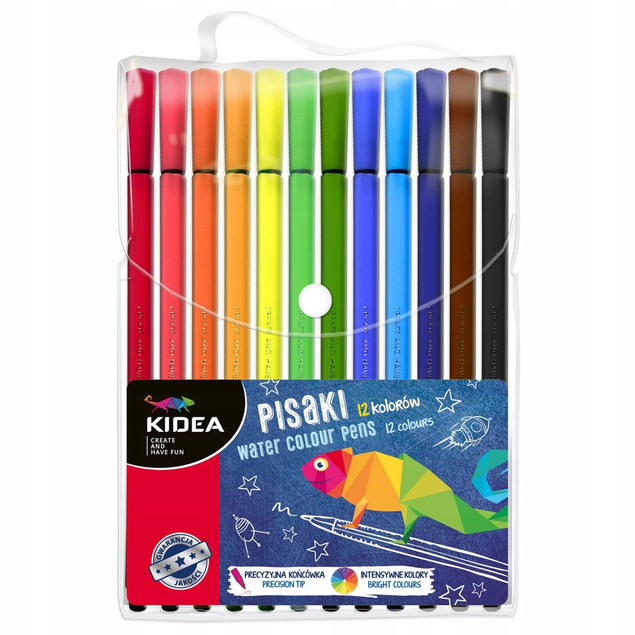Pisaki w etui 12 kol KIDEA