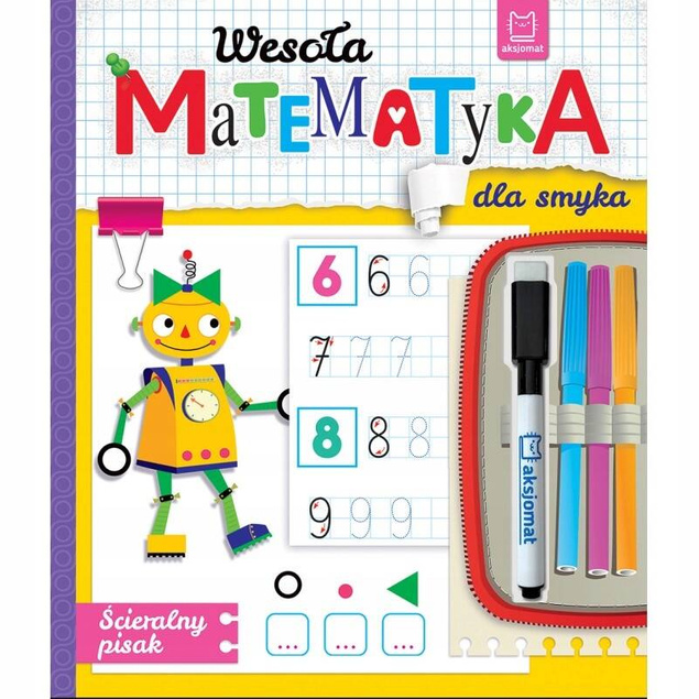 Wesoła Matematyka Dla Smyka + Ścieralny Pisak 4+ Aksjomat 3998