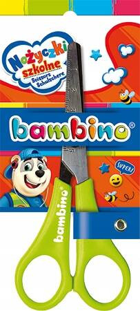 NOŻYCZKI SZKOLNE Z PODZIAŁKĄ BAMBINO