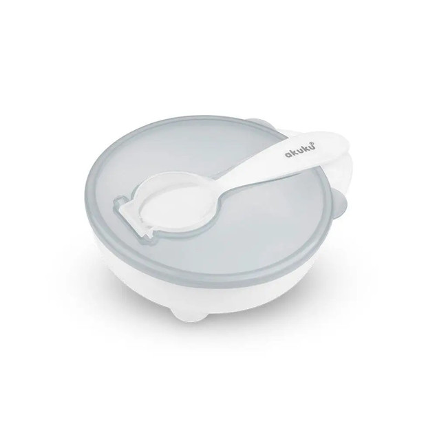 Miseczka z łyżeczką grey Akuku