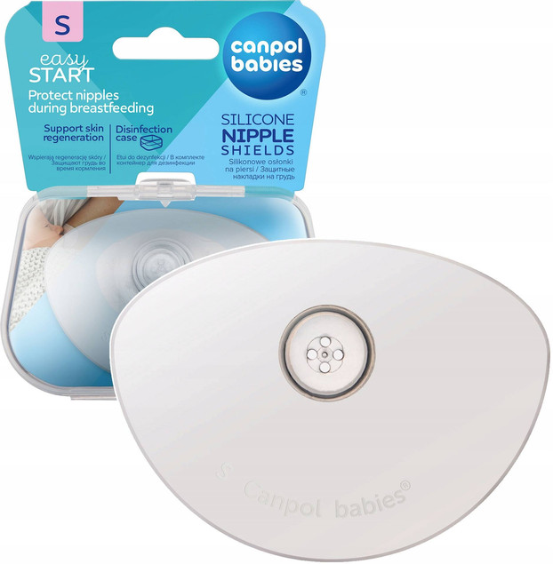 Canpol babies silikonowe osłonki piersi 2szt S EasyStart