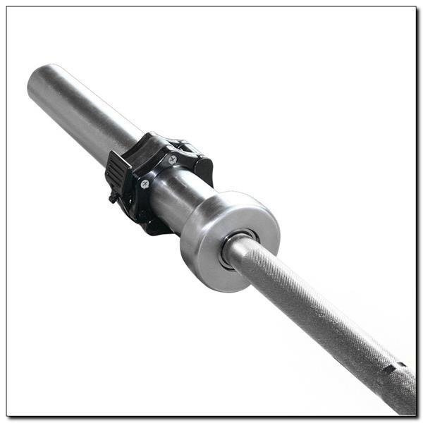 GO450 GRYF OLIMPIJSKI 220 CM HMS Z ZACISKAMI LOCK JAW RED