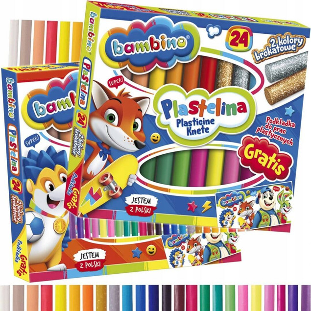 PLASTELINA 24K + PODKŁAD BAMBINO 