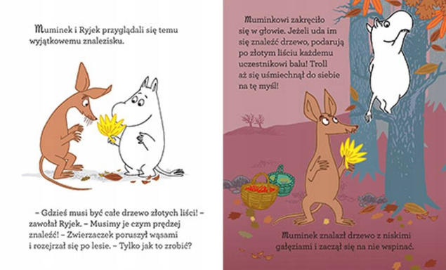 Muminek i Złoty Liść Tove Jansson 3+ HarperKids