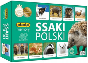 Gra Memory Ssaki Polski Zwierzęta Pamięciowa Dla Dzieci Pamięć 3+ Adamigo