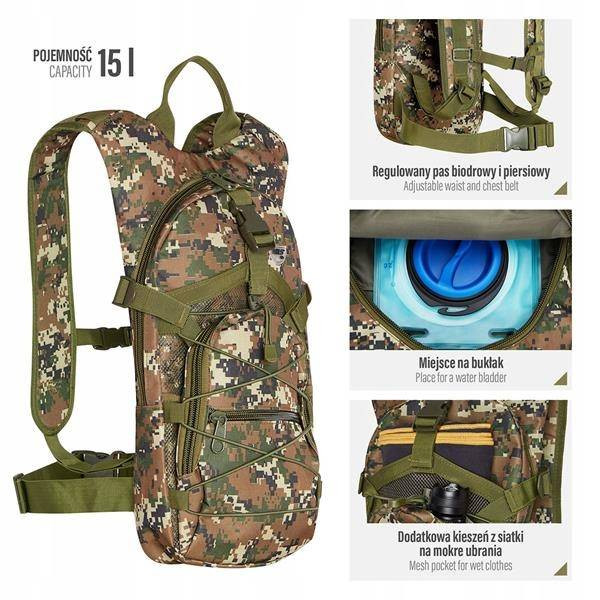 PLECAK ROWEROWY z miejscem na bukłak MORO NILS