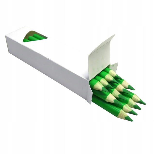 BAMBINO Kredki trójkątne, CIEMNOZIELONA 12 szt