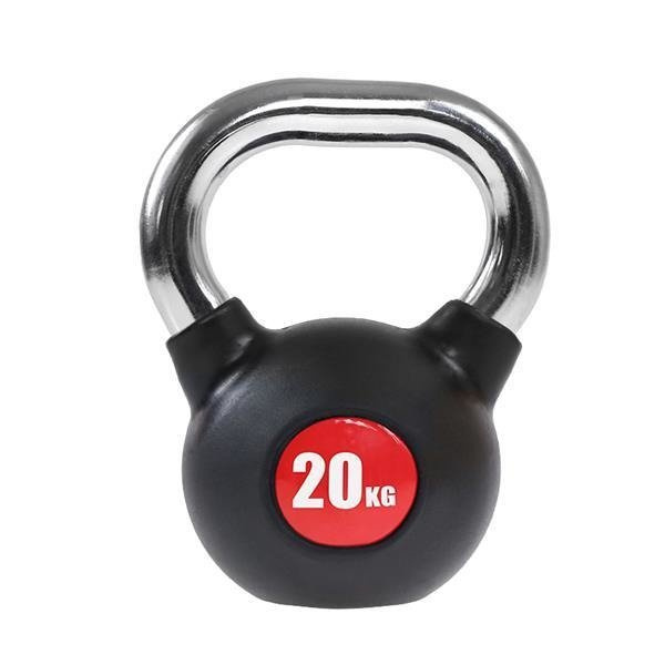 17031 KGC-20 KETTLEBELL GUMA Z CHROMOWANĄ RĄCZKĄ 20 KG HMS