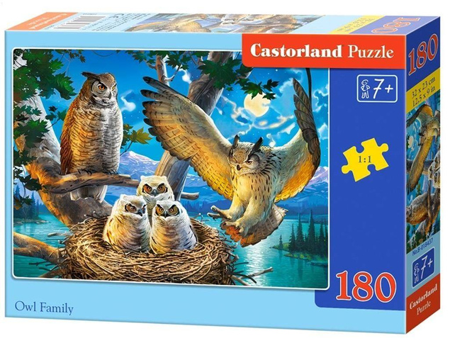 Puzzle 180 Owl Family CASTOR