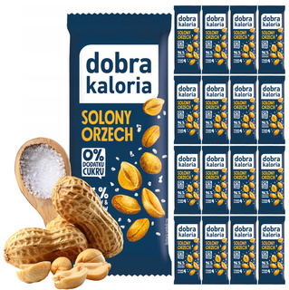 20x Smaczny i Zdrowy Baton SOLONY ORZECH Bez Cukru Błonnik Dobra Kaloria
