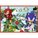 Puzzle 4w1 Przygody Sonica Jeż SONIC Hedgehog Gra 4+ Trefl