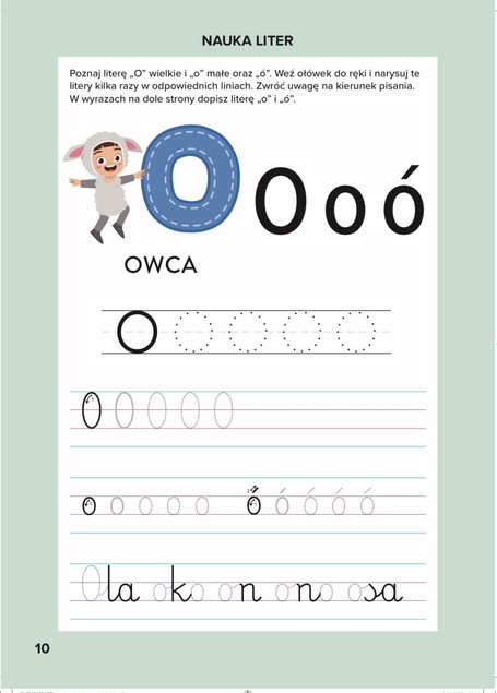 Elementarz Nauka Pisania Ćwiczenia Grafomotoryczne 6+ Bookolika