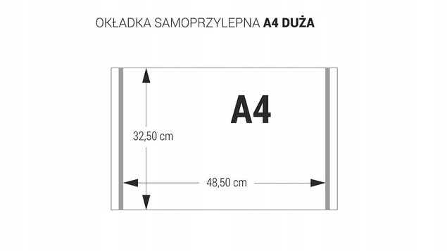 5x Okładka Szkolna Na Zeszyt Książki A4 SAMOPRZYLEPNA 1 szt. Biurfol