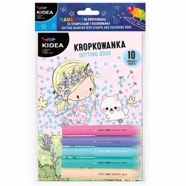 KOLOROWANKI WYDRAPYWANKI KREATYWNE DO MALOWANIA KROPKAMI