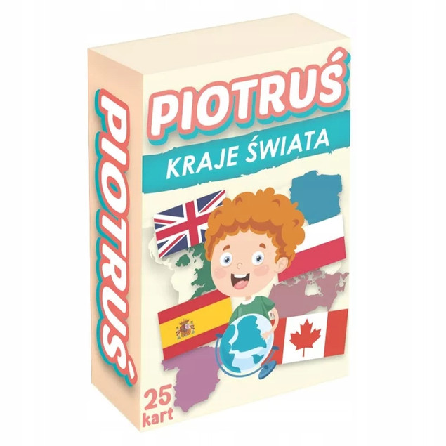 Piotruś KRAJE ŚWIATA Gra Karciana MINI 4+ Kangur