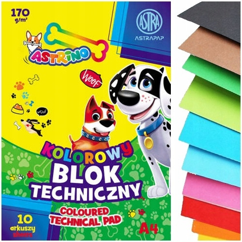 TECHNICZNY KOLOROWY A4 10K