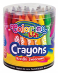 Kredki Świecowe Szkolne JUMBO 24 Kolory 48 Sztuk Colorino