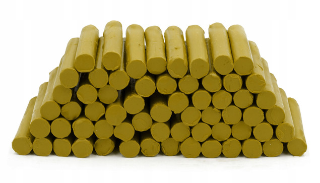 Plastelina Szkolna 1kg UGIER Jasny Złoty w Laseczkach Luzem MONA