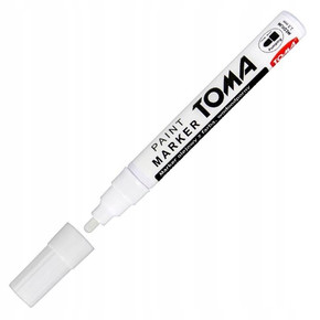 Marker olejowy TOMA TO-440 gruby biały