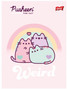 4x Zeszyt Szkolny A5 32k PUSHEEN W Kolorową Linię Unipap