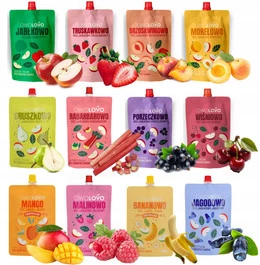 OwoLovo MIX SMAKÓW Musów Owocowych Mus 12 Smaków x 200g