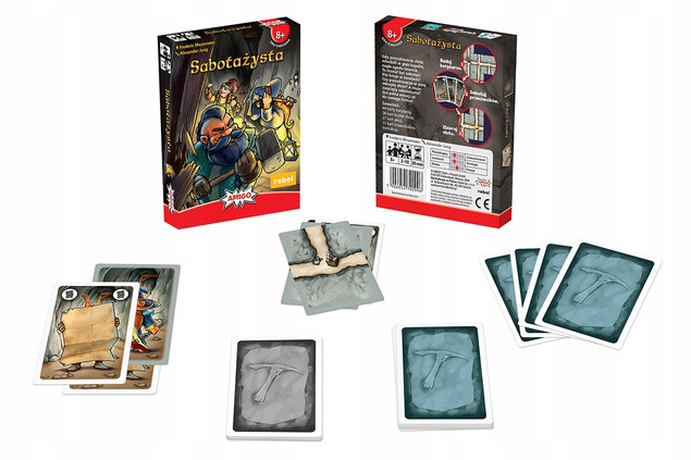 Gra Karciana SABOTAŻYSTA Emocjonująca Zabawa 8+ Rebel