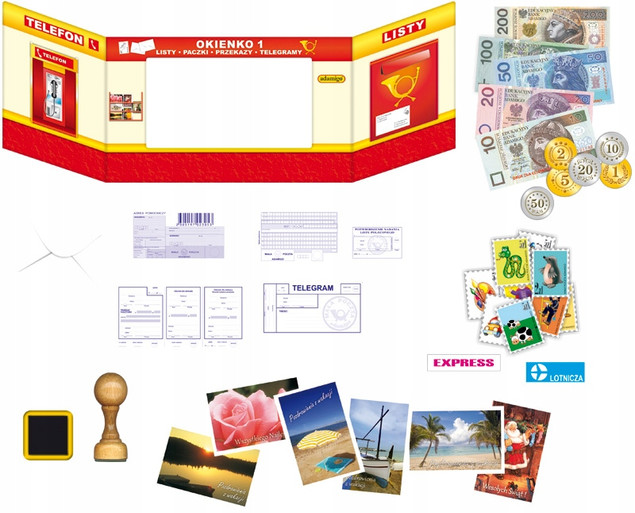 MAŁA POCZTA Zestaw Do Zabaw Kreatywnych 4+ Adamigo