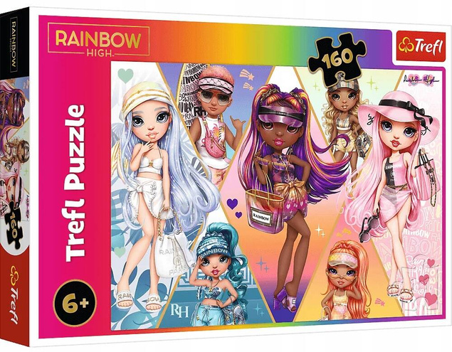 Puzzle 160 Układanka Lalki RAINBOW HIGH Przyjaciółki Stroje 6+ Trefl