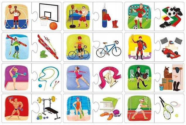 Puzzle Edukacyjne Sport i Atrybuty 24SZT. 3+ Kukuryku 07776