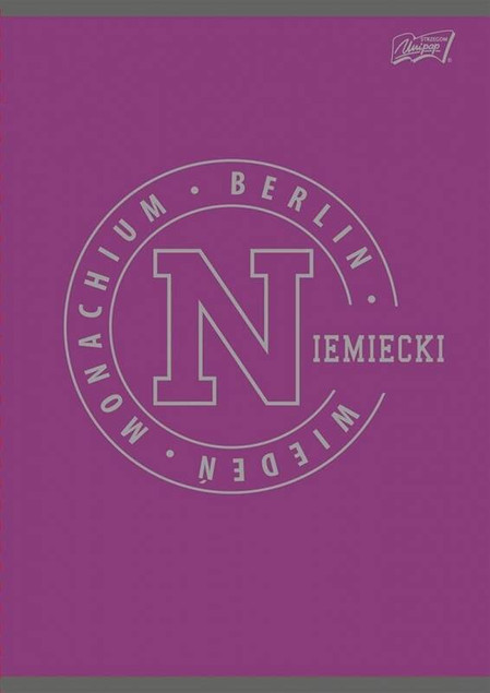 Zeszyt Szkolny A5 60k Kratka JĘZYK NIEMIECKI Ze Ściągą Unipap