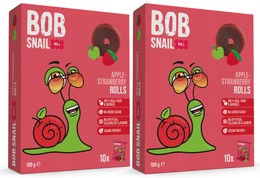2x Przekąska Owocowa Jabłko Truskawka Bez Cukrów 100g BOB SNAIL