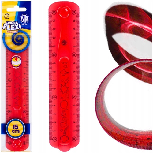 Linijka geometryczna szkolna flexi Astra 15cm