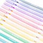 Flamastry dwustronne brush pastelowe 12 kolorów