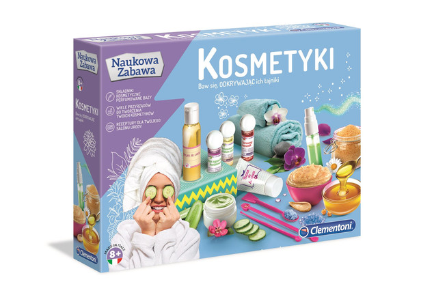 CLEMENTONI NAUKOWA ZABAWA KOSMETYKI stwórz własne