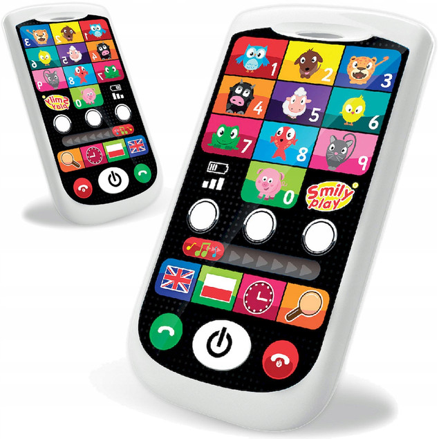 SMARTFON EDUKACYJNY TELEFON DWUJĘZYCZNY SMILY PLAY