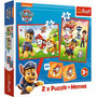 Puzzle 2w1 + memos Psia ekipa w akcji 93337 Trefl