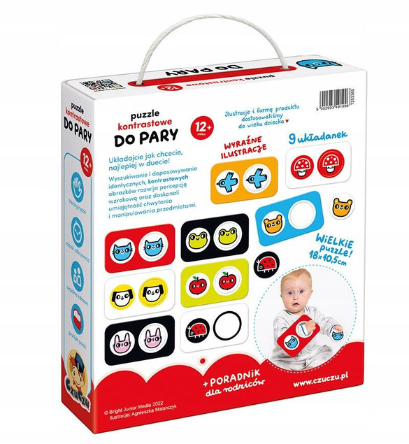 Puzzle kontrastowe Do pary Czuczu