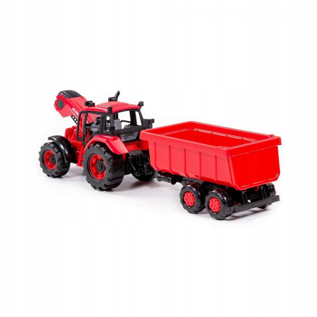 Traktor Belarus Z Przyczepą 37cm Czerwony Dla Dzieci 3+ Polesie 91321